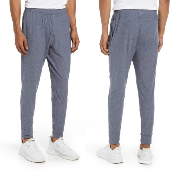 NEW Rhone Reign All Around Joggers Mens Size Medium Heather Blue Technical Pants - Picture 1 of 14
